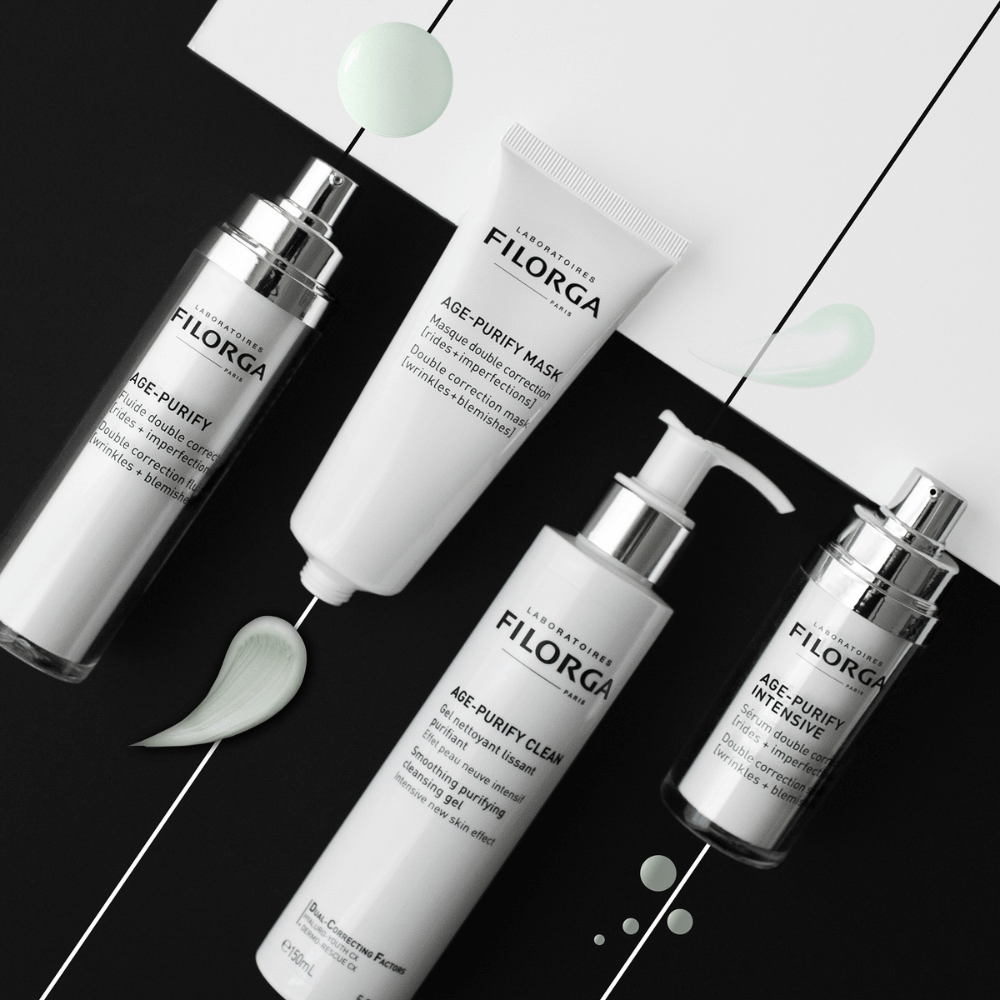 Filorga Age-Purify anti-blemish and anti-wrinkle skincare collection products